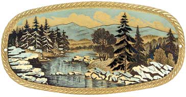 Гравюра Река Ай